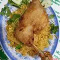 Hình ảnh Cơm chiên đùi gà 1/4 chiên giòn