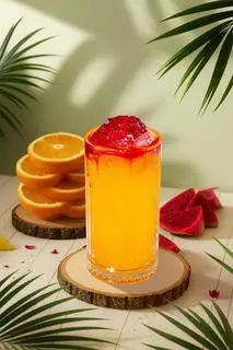 Hình ảnh Cam hừng đông - Orange red dragon fruit - Nước Ép