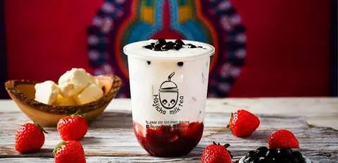 Hình ảnh Hojicha Milk Tea - Trà Sữa Bí Đỏ & Trà Dâu Tây Tươi - Phan Văn Trị