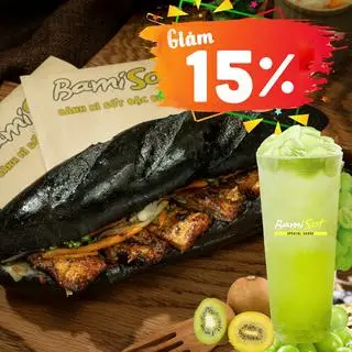 Hình ảnh Combo bánh mì thăn heo đen