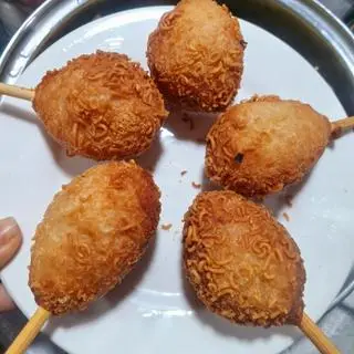 Hình ảnh 5 hotdog xúc xích mì tôm+2 trà tắc