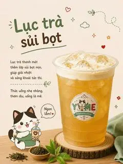 Hình ảnh Lục trà sủi bọt
