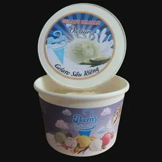 Hình ảnh Kem Gelato Sầu Riêng - Bếp Nhà 