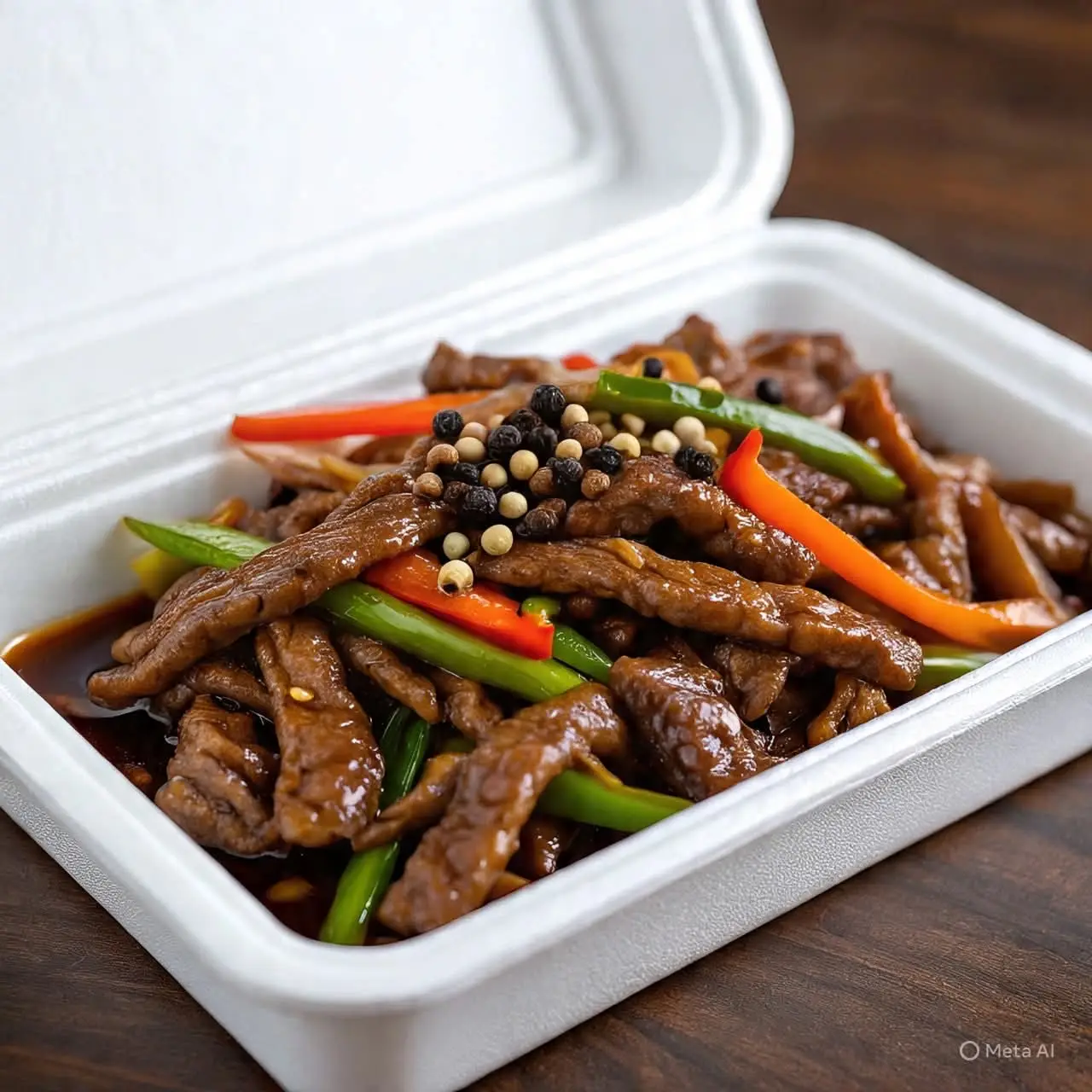 Hình ảnh bò gân xào