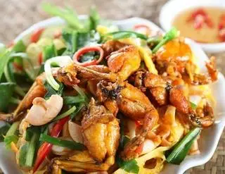 Hình ảnh ếch xào măng cay
