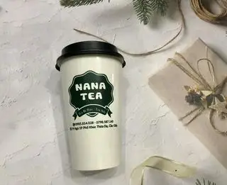 Hình ảnh Trà Đào Nóng Hạt Chia Nha Đam