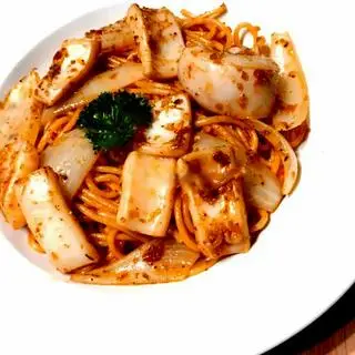Hình ảnh Mì Ý Mực Xào Sa Tế