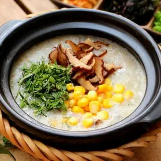 Hình ảnh Cháo nấm ngô - mushroom and corn congee