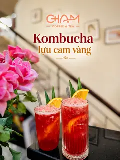 Hình ảnh Kombucha lựu cam vàng