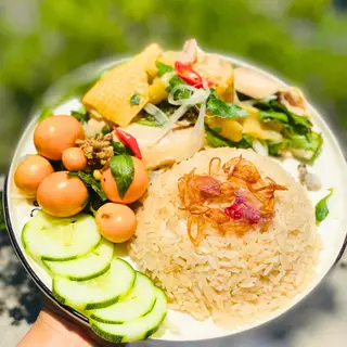 Hình ảnh cơm lòng trứng non