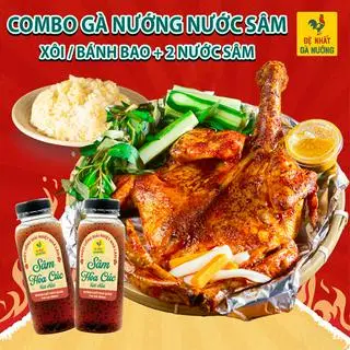 Hình ảnh Combo gà nướng - 2 nước sâm - nhỏ