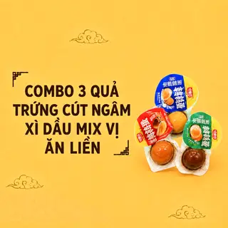 Hình ảnh 3 Quả Trứng Cút Ngâm Xì Dầu Mix Vị Ăn Liền