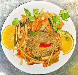 Hình ảnh Miến Xào Rau Nấm Chay (Stir-Fried Vermicelli With Mushrooms & Vegetables)