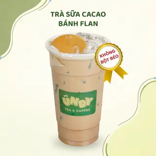 Hình ảnh Trà sữa cacao bánh flan