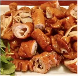 Hình ảnh Nõn đuôi và lòng già chiên ngũ vị