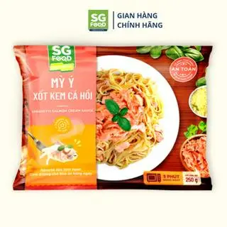 Hình ảnh Mỳ Ý Xốt Kem Cá Hồi Saigon Food 250g