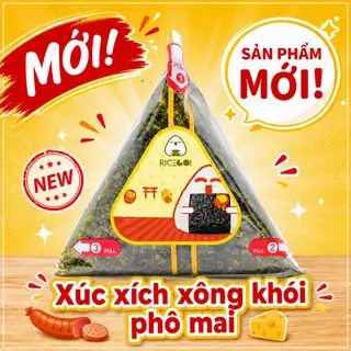 Hình ảnh Cơm nắm Xúc xích xông khói phô mai