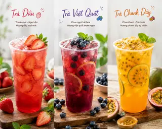 Hình ảnh Trà Dâu 700ml