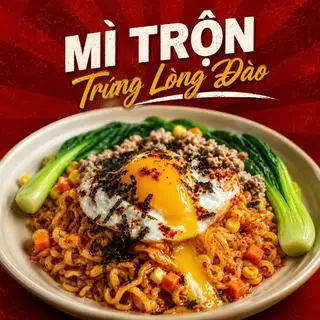 Hình ảnh Mì Trộn Trứng Lòng Đào