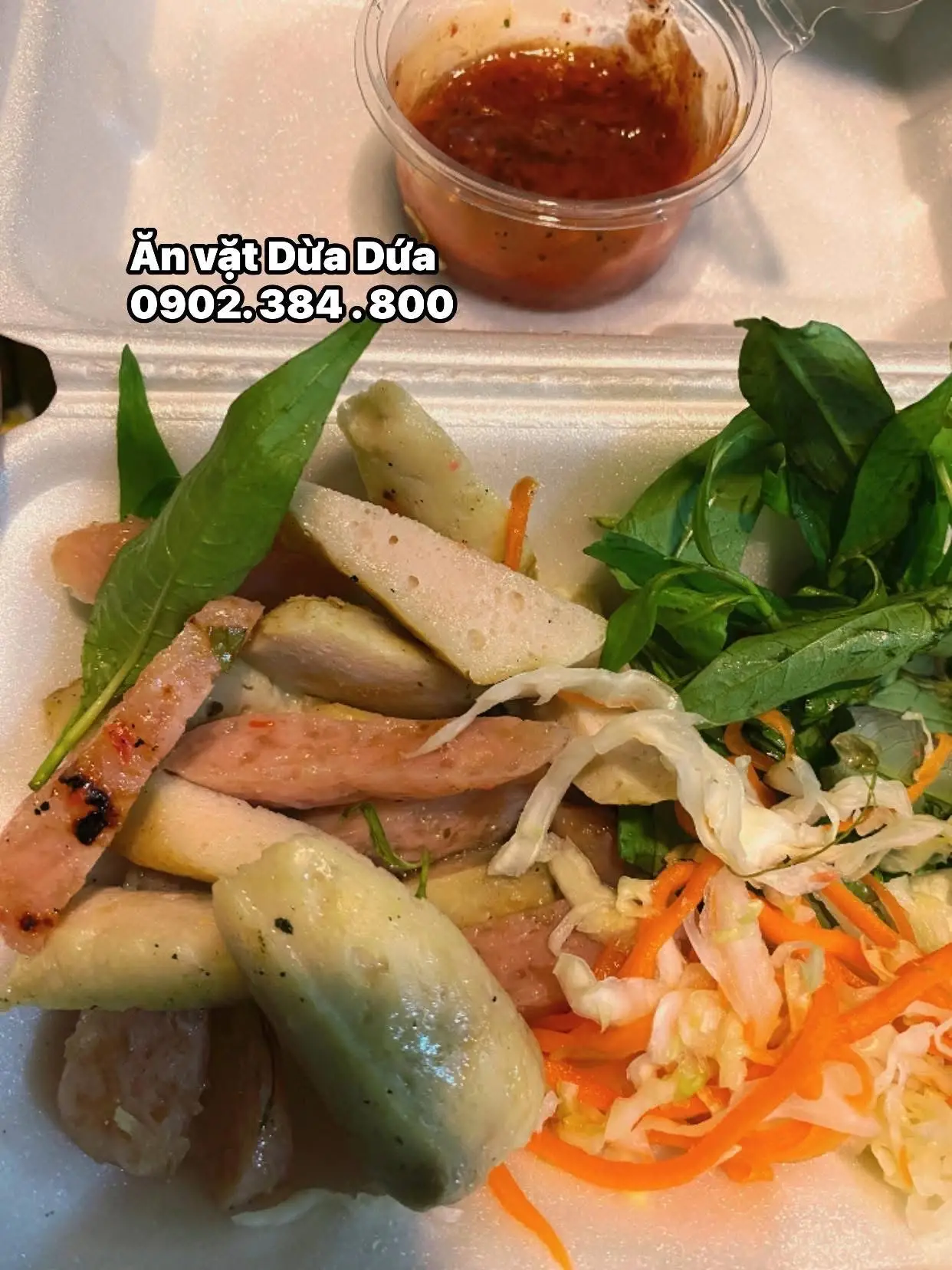 Hình ảnh (NEM CHẢ NƯỚNG ) 1 phần nem chả nướng