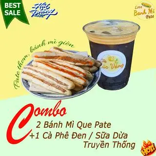 Hình ảnh Combo 2 Bánh Mì Que Pate + 1 Cà phê đen 