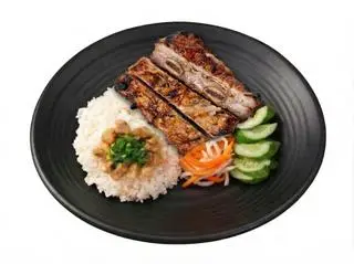 Hình ảnh Cơm sườn cây nướng mật ong 