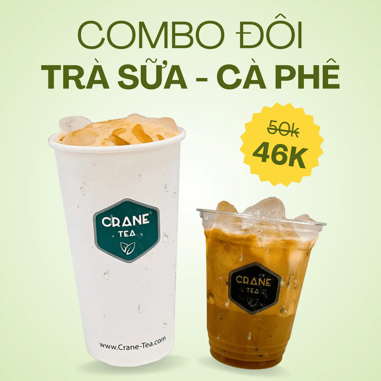 Hình ảnh Combo Đôi - Trà Sữa & Cafe Sữa