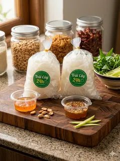 Hình ảnh Combo 2 bịch Bánh tráng chấm sốt (100g)