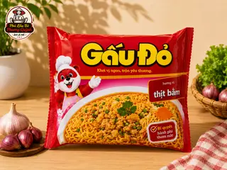 Hình ảnh MÌ GẤU ĐỎ