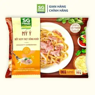 Hình ảnh Mỳ Ý Xốt Kem Thịt Xông Khói Saigon Food 250g