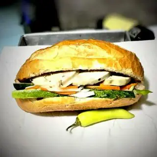 Hình ảnh Bánh mì chay - Pate chả chay