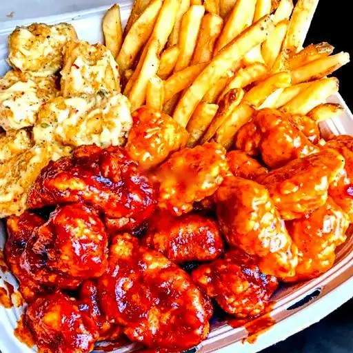 Hình ảnh Combo Mix 3 vị : Super Gà Popcorn + Khoai Tây Chiên + Tokbokki + 2lon Coca