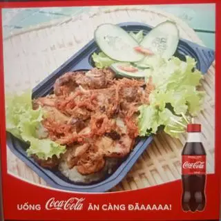 Hình ảnh Xôi đùi gà xé nướng mật ong + Coca (fanta)