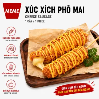 Hình ảnh Xúc xích phô mai (2 cây)