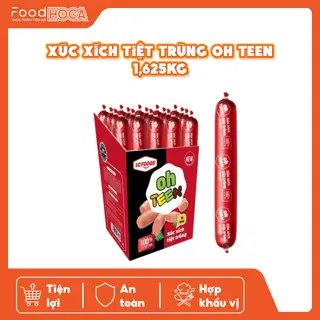 Hình ảnh XÚC XÍCH TIỆT TRÙNG OH TEEN 1,625KG  Hàng LC FOODS chính hãng (date mới mỗi ngày)