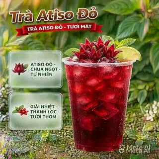 Hình ảnh trà atiso đỏ