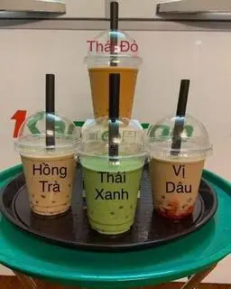Hình ảnh Hồng trà sữa trân châu Đen/Trắng