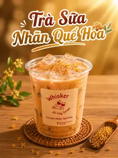 Hình ảnh Trà sữa nhãn quế hoa