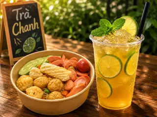 Hình ảnh 2. Combo Mì + Trà Chanh  ( Mì trộn thập cẩm 1 mì  Trà chanh)