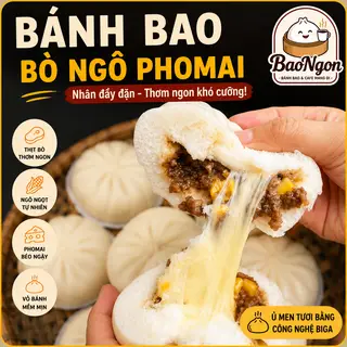 Hình ảnh Bánh Bao Bò Ngô Phomai