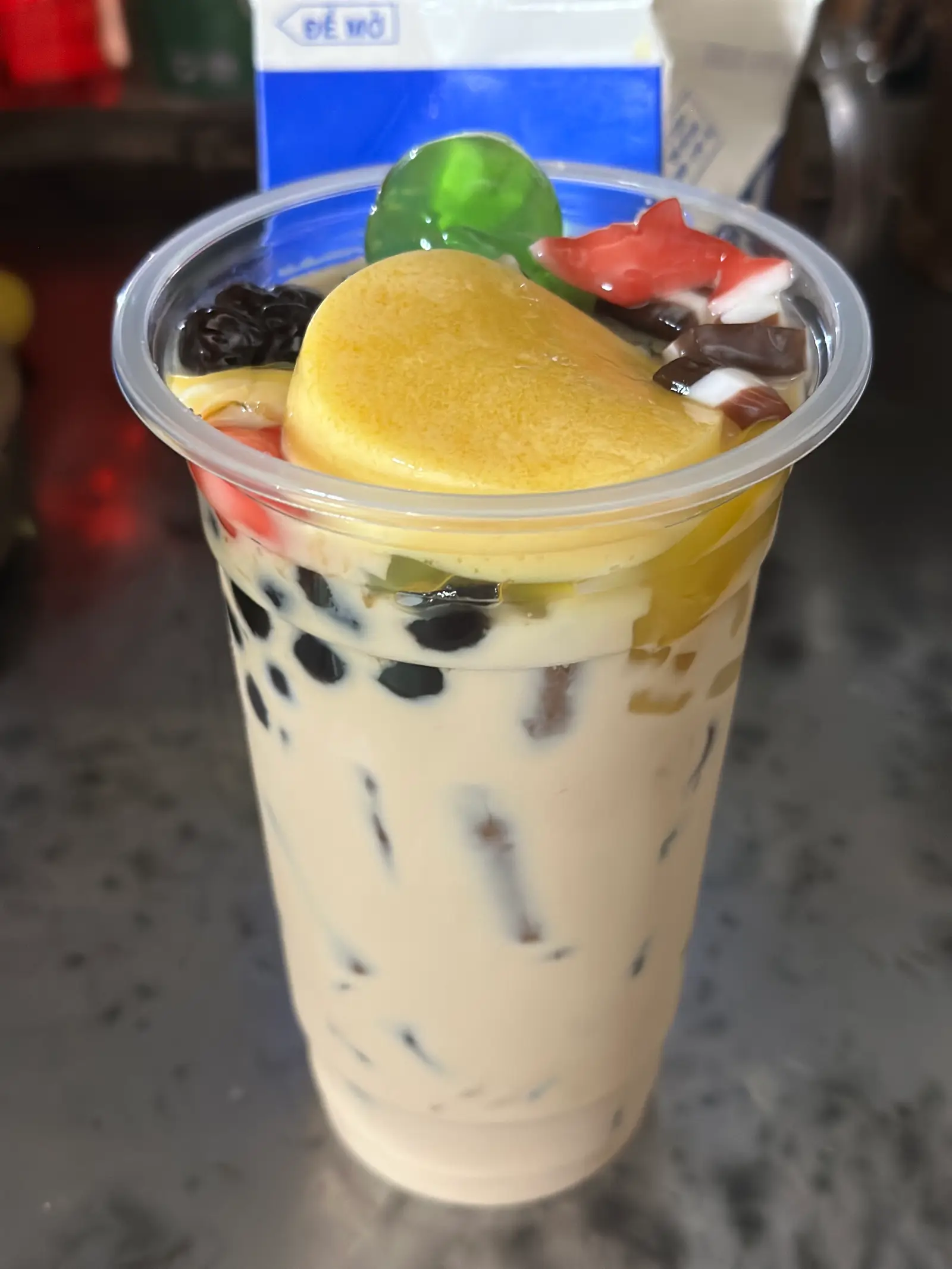 Hình ảnh Trà sữa truyền thống full topping