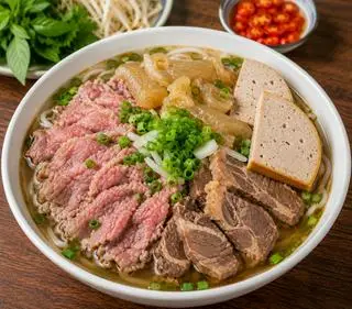 Hình ảnh BÚN BÒ ĐẶC BIỆT FULL TOPPING KHÔNG GIÒ, SỤN BÒ