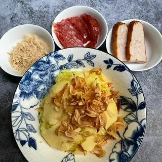 Hình ảnh Xôi xéo Chả mỡ + Ruốc (chà bông)