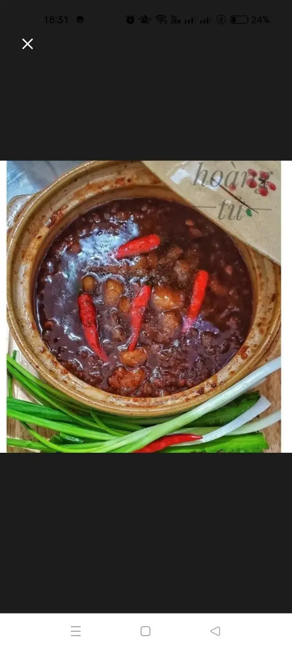 Hình ảnh Cơm thịt xào mắm ruốc + canh