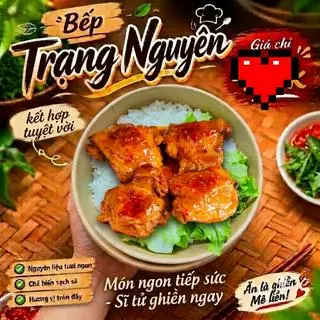 Hình ảnh CƠM GÀ SỐT MẮM TỎI 