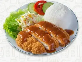 Hình ảnh Cơm gà sốt tonkatsu