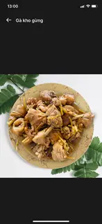 Hình ảnh Cơm gà kho gừng