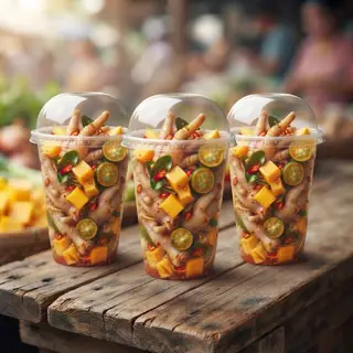 Hình ảnh (Tặng 2 nước) Combo 3 Cốc