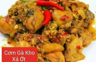 Hình ảnh Cơm Gà Kho Sả Ớt 