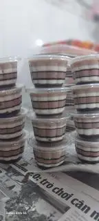 Hình ảnh Rau câu Cacao Sữa Dừa ( hủ nhỏ)